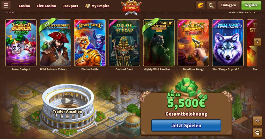 Myempire casino	